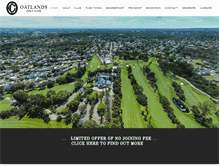 Tablet Screenshot of oatlandsgolf.com.au